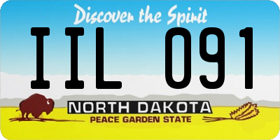 ND license plate IIL091