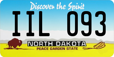 ND license plate IIL093