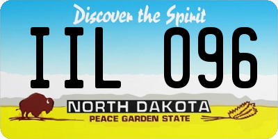 ND license plate IIL096