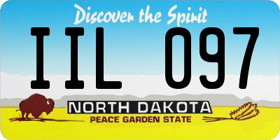 ND license plate IIL097