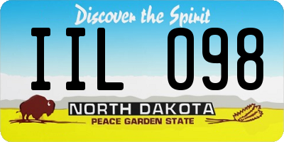 ND license plate IIL098