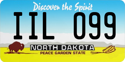 ND license plate IIL099