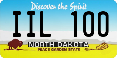 ND license plate IIL100