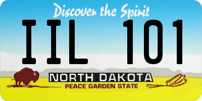 ND license plate IIL101