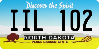 ND license plate IIL102