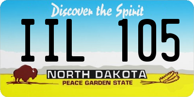 ND license plate IIL105