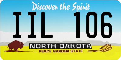 ND license plate IIL106