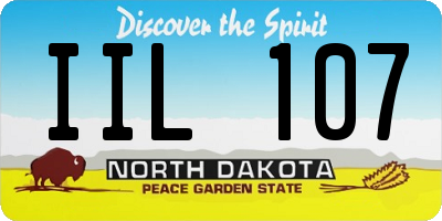 ND license plate IIL107