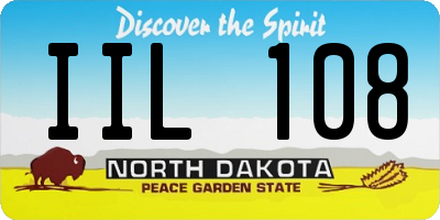 ND license plate IIL108