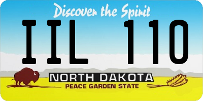 ND license plate IIL110