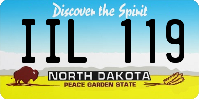 ND license plate IIL119