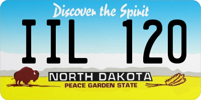 ND license plate IIL120