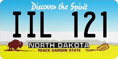 ND license plate IIL121