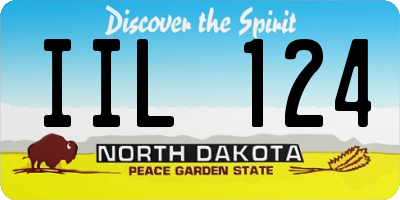 ND license plate IIL124