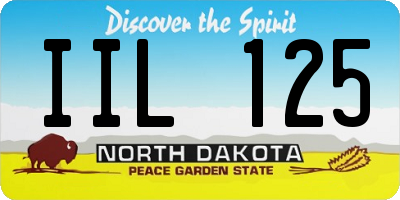 ND license plate IIL125