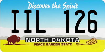 ND license plate IIL126