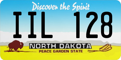 ND license plate IIL128