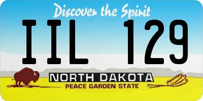 ND license plate IIL129