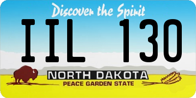 ND license plate IIL130