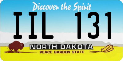 ND license plate IIL131