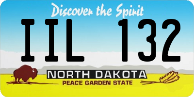ND license plate IIL132