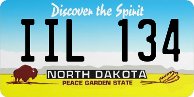 ND license plate IIL134