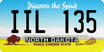 ND license plate IIL135