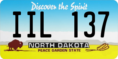ND license plate IIL137