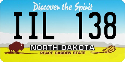 ND license plate IIL138