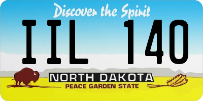 ND license plate IIL140