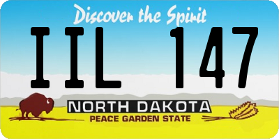 ND license plate IIL147