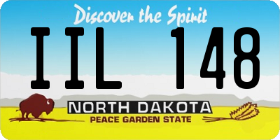 ND license plate IIL148