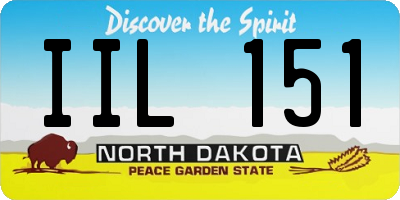 ND license plate IIL151
