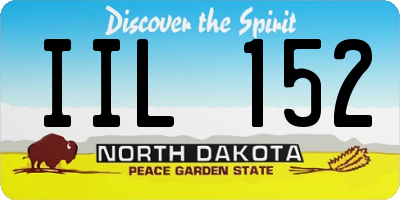 ND license plate IIL152