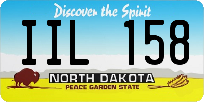 ND license plate IIL158