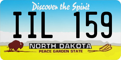 ND license plate IIL159