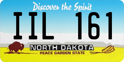 ND license plate IIL161