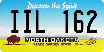 ND license plate IIL162