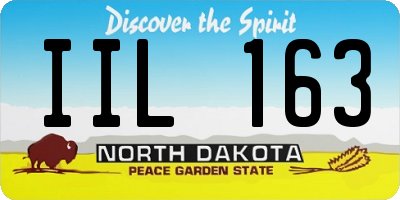 ND license plate IIL163