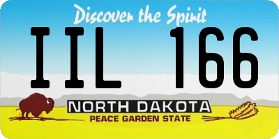 ND license plate IIL166