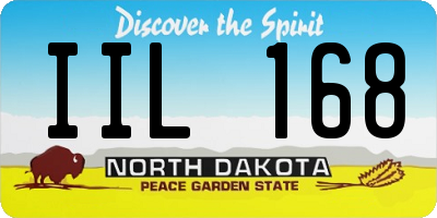 ND license plate IIL168