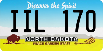 ND license plate IIL170