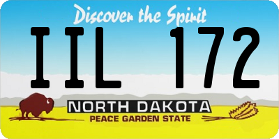 ND license plate IIL172