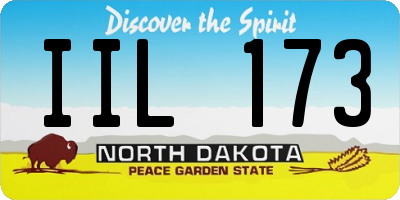 ND license plate IIL173
