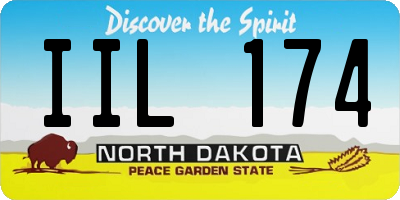 ND license plate IIL174