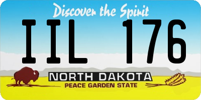ND license plate IIL176