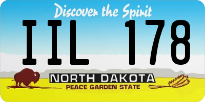 ND license plate IIL178
