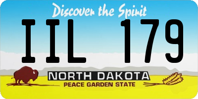 ND license plate IIL179