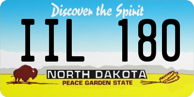 ND license plate IIL180