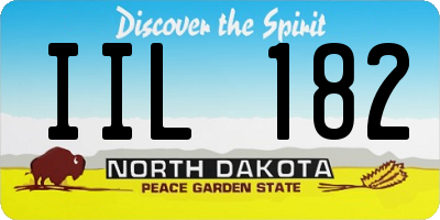 ND license plate IIL182